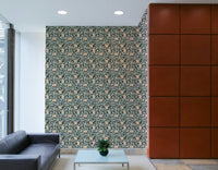 Delicate ginkgo pattern wall covering

