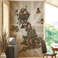 Durable and easy to install wallpaper mural

