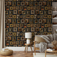 Dogs wearing bow ties, spectacles, vests, or hats.

