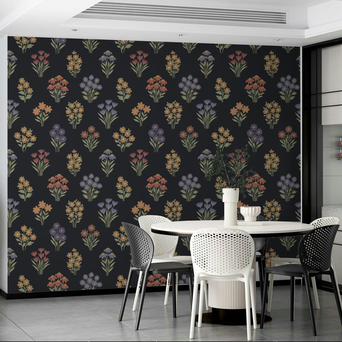 Vintage-inspired wallpaper for elegant interiors

