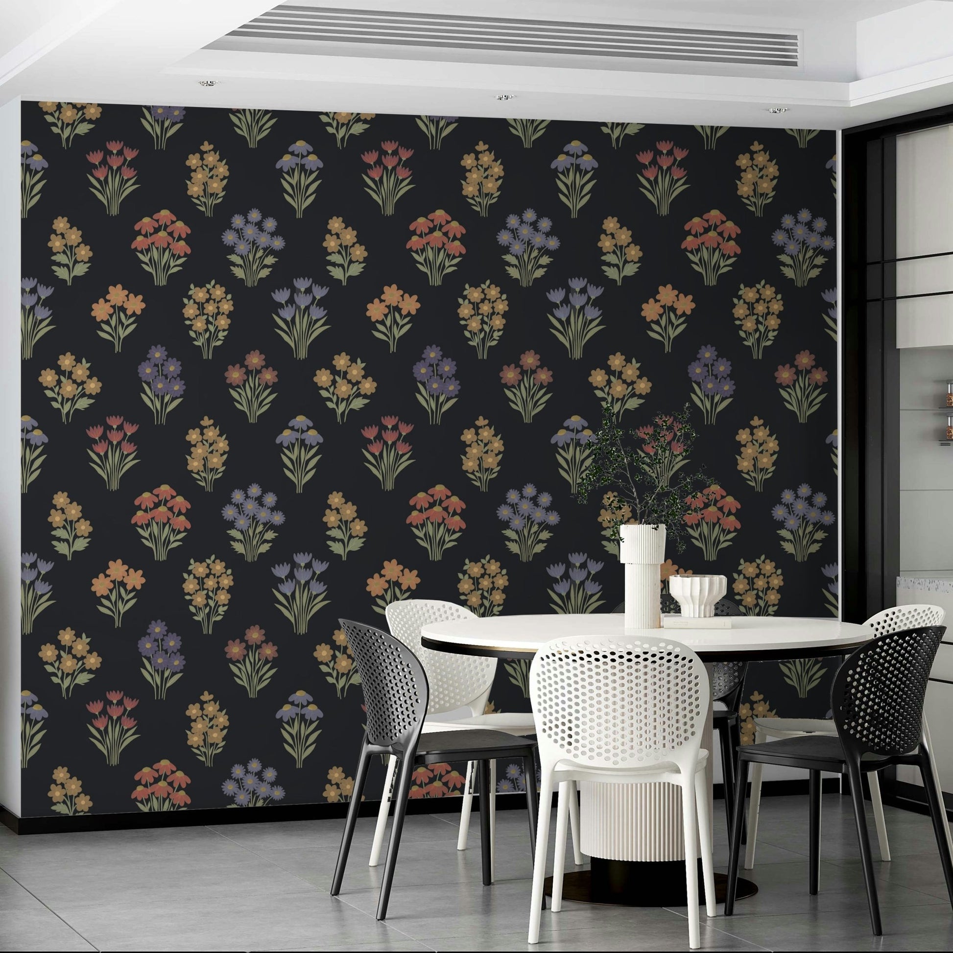 Vintage-inspired wallpaper for elegant interiors

