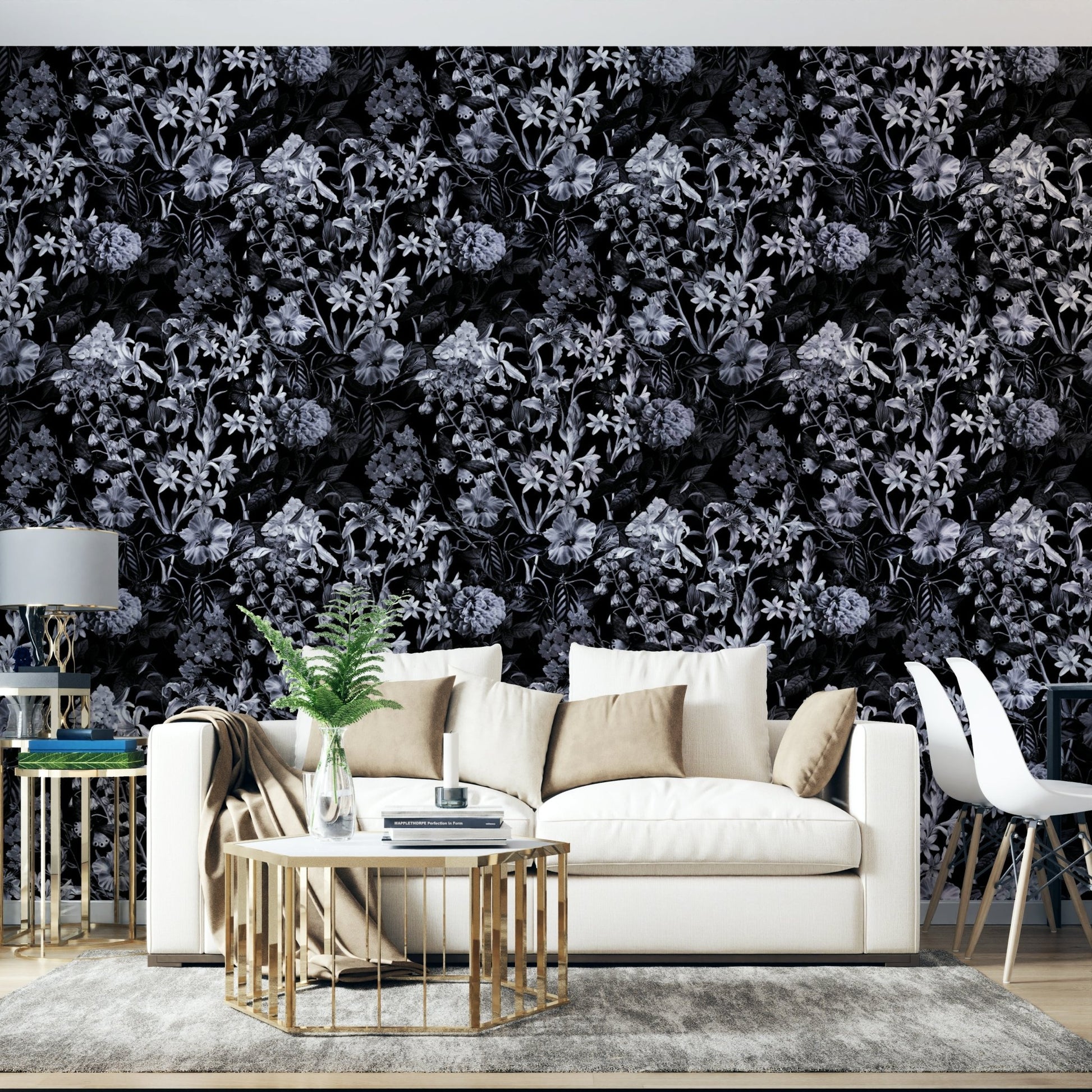 Sophisticated floral wall decor.
