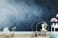 Dark Blue Watercolor Wallpaper Murals - Giffywalls