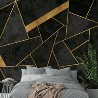 Elegant dark wallpaper with structure
