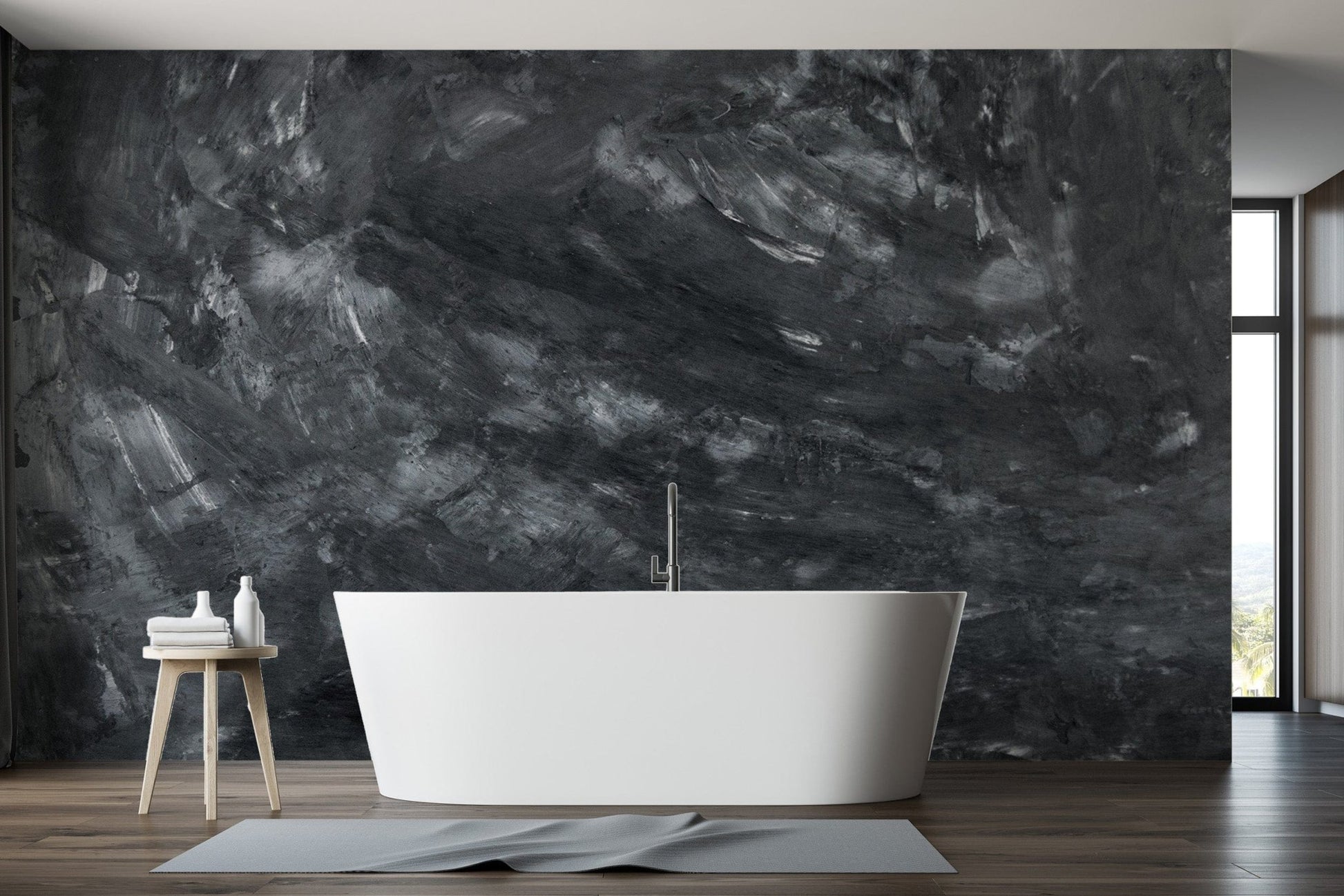 Modern textured concrete mural wallpaper
