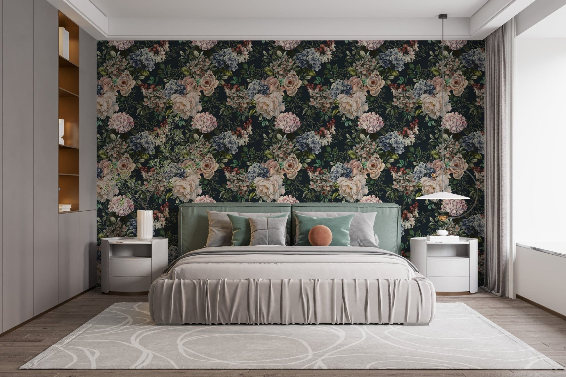 Sophisticated Seamless Flower Wallpaper
