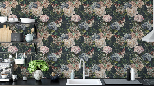 Seamless Flower Wall Mural