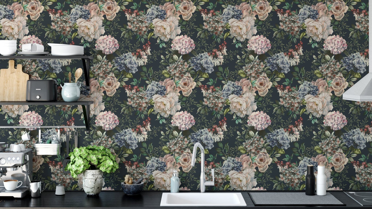 Seamless Flower Wall Mural