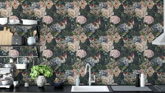 Seamless Flower Wall Mural