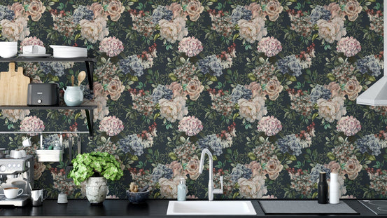 Seamless Flower Wall Mural B214