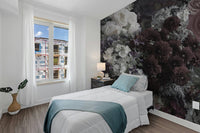 Dark Floral Wallpaper Mural - Giffywalls A803