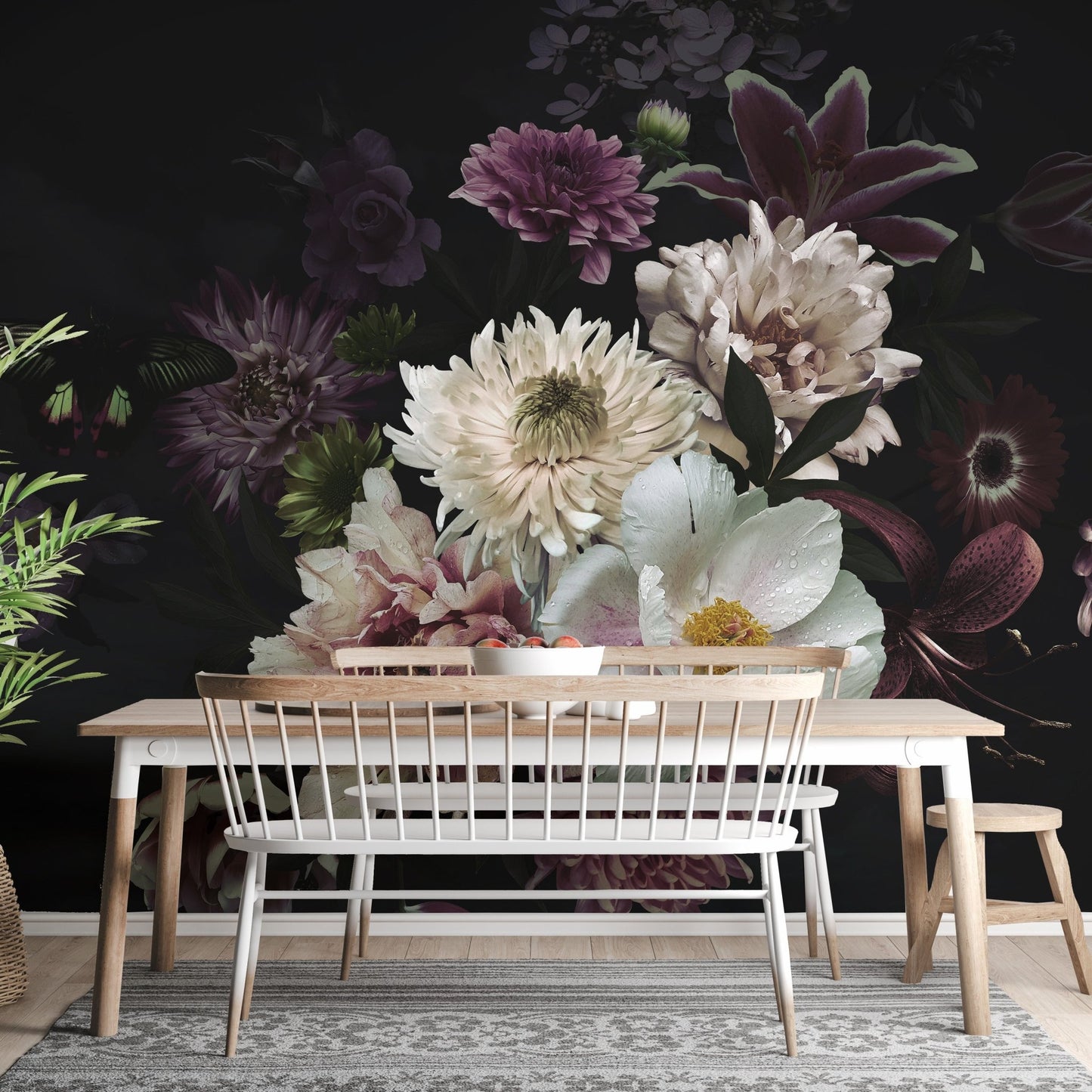 Lily Flower Wallpaper Mural - Giffywalls A850