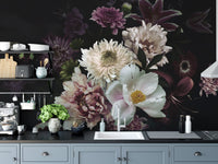 Lily Flower Wallpaper Mural - Giffywalls A850