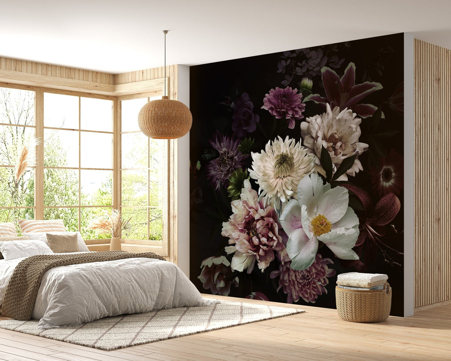 Lily Flower Wallpaper Mural - Giffywalls A850