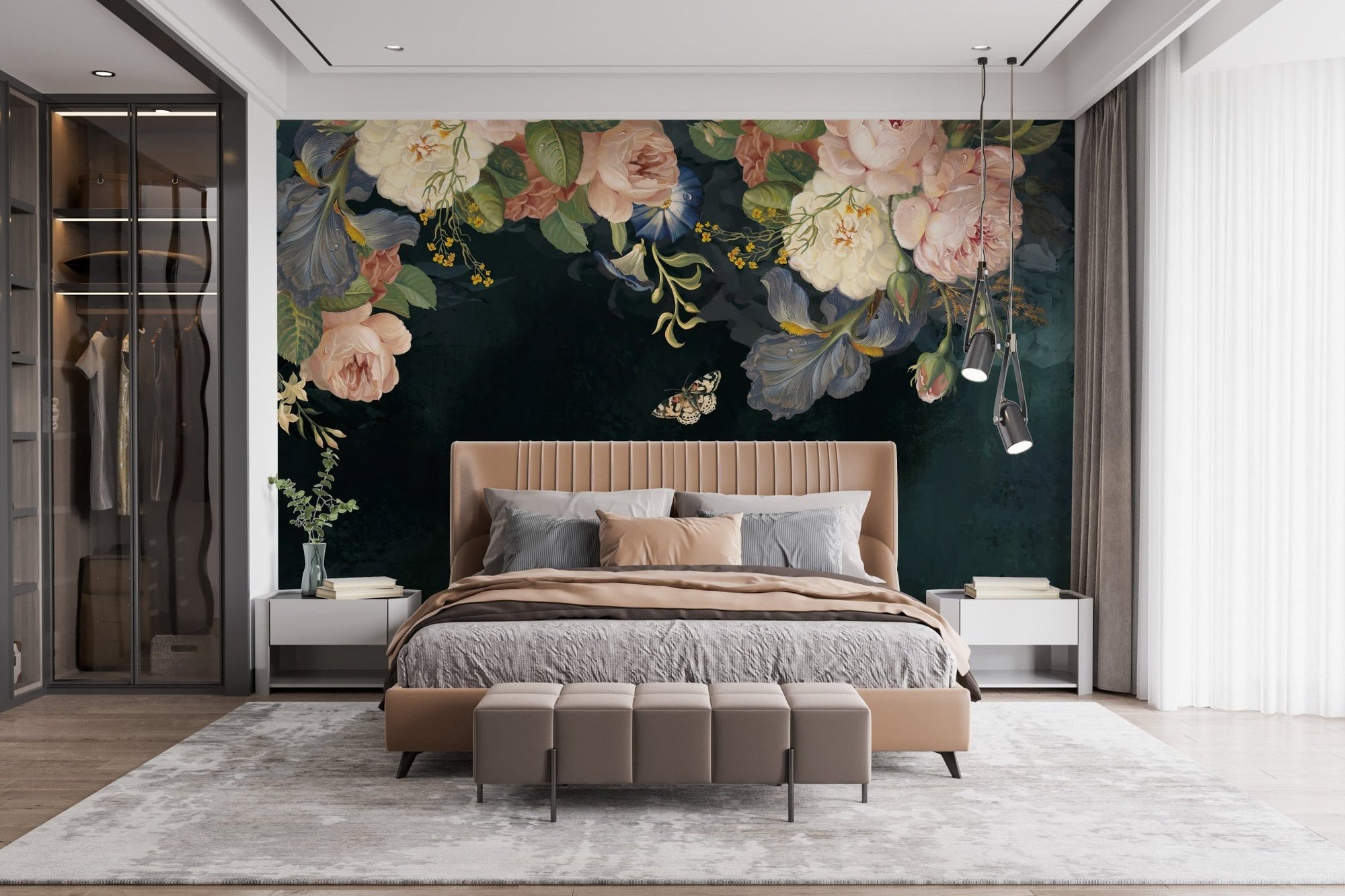 Floral Arch Wallpaper Mural A529
