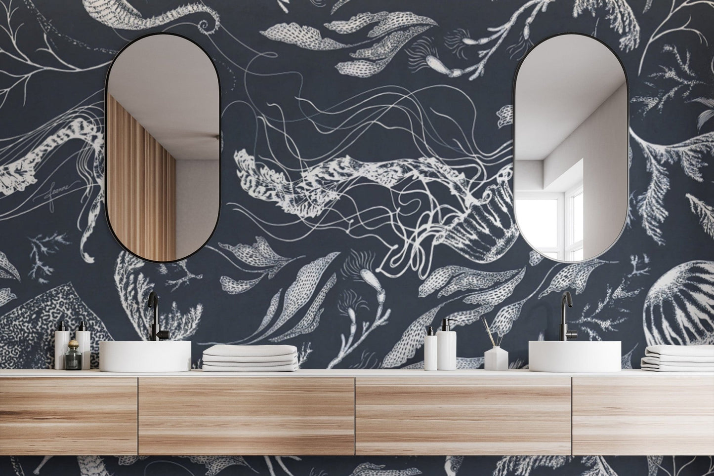 Nautical Marine Life Wallpaper for Walls
