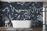 Dark Ocean Marine Life Underwater Wallpaper
