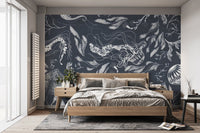 Jellyfish and Seahorse Underwater Wallpaper
