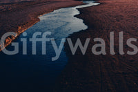 A high-quality serene dark wall mural for walls.

