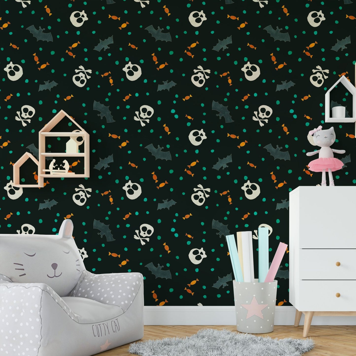 Trick or Treat mural for walls


