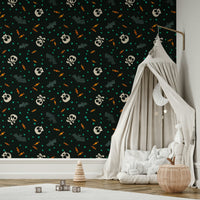 Dark Trick or Treat wall mural design 


