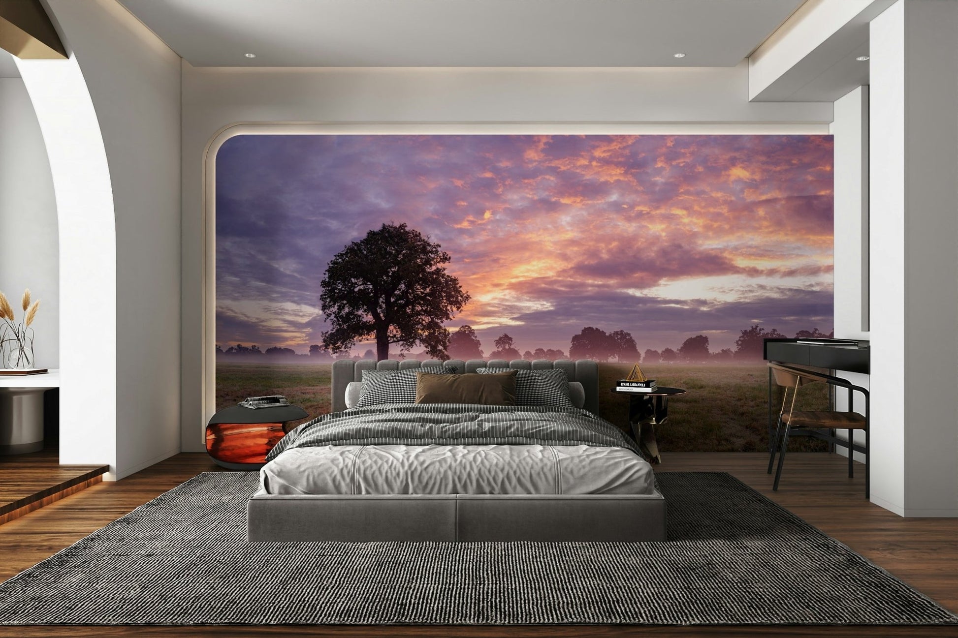 Gentle and ethereal lighting.

