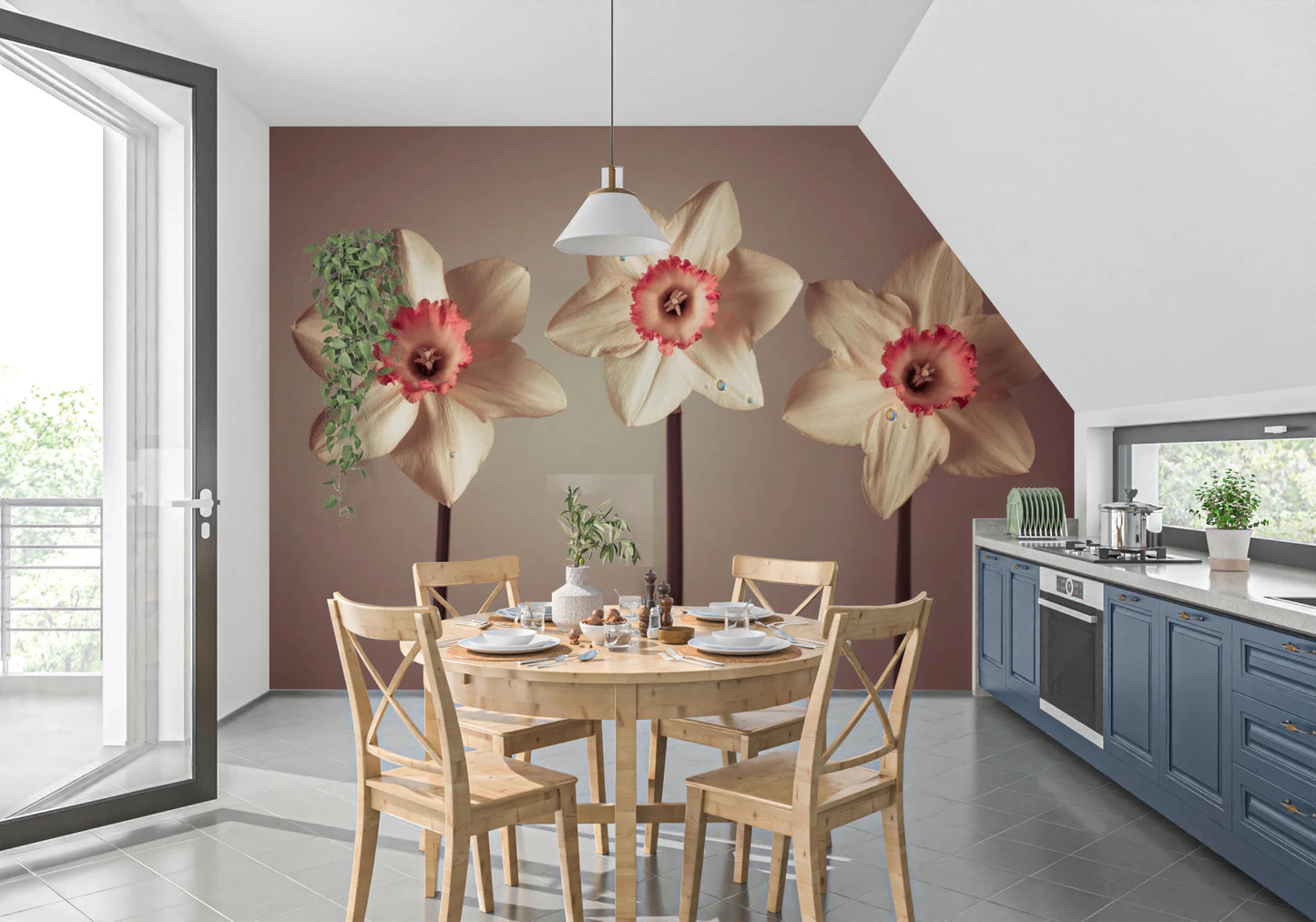 Dazzling Daffodils Wall Mural