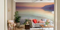 Beautiful Dead Sea Shore landscape mural for living rooms.


