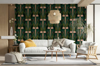 Art Deco style mural wallpaper

