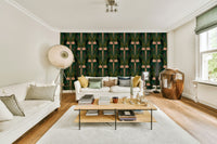 Mural wallpaper with classic motifs

