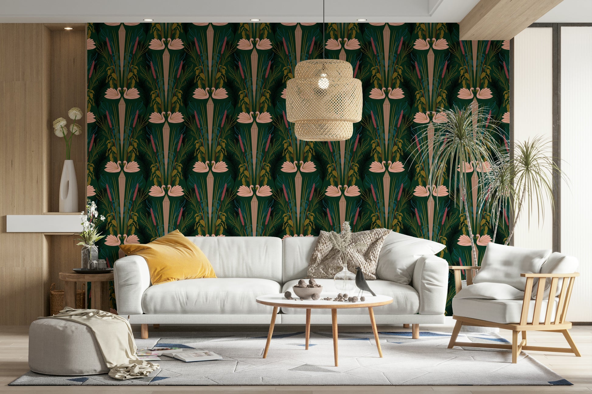 Art Deco style mural wallpaper

