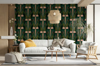 Art Deco style mural wallpaper

