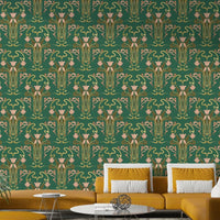 Art deco tulip bloom wallpaper forest grove

