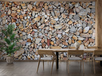 Decorative Pebble Stone Wallpaper Mural - Giffywalls