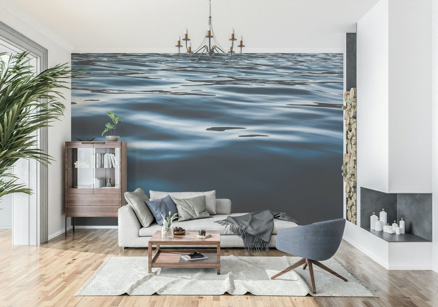 Deep Blue Serenity design creating a peaceful vibe.