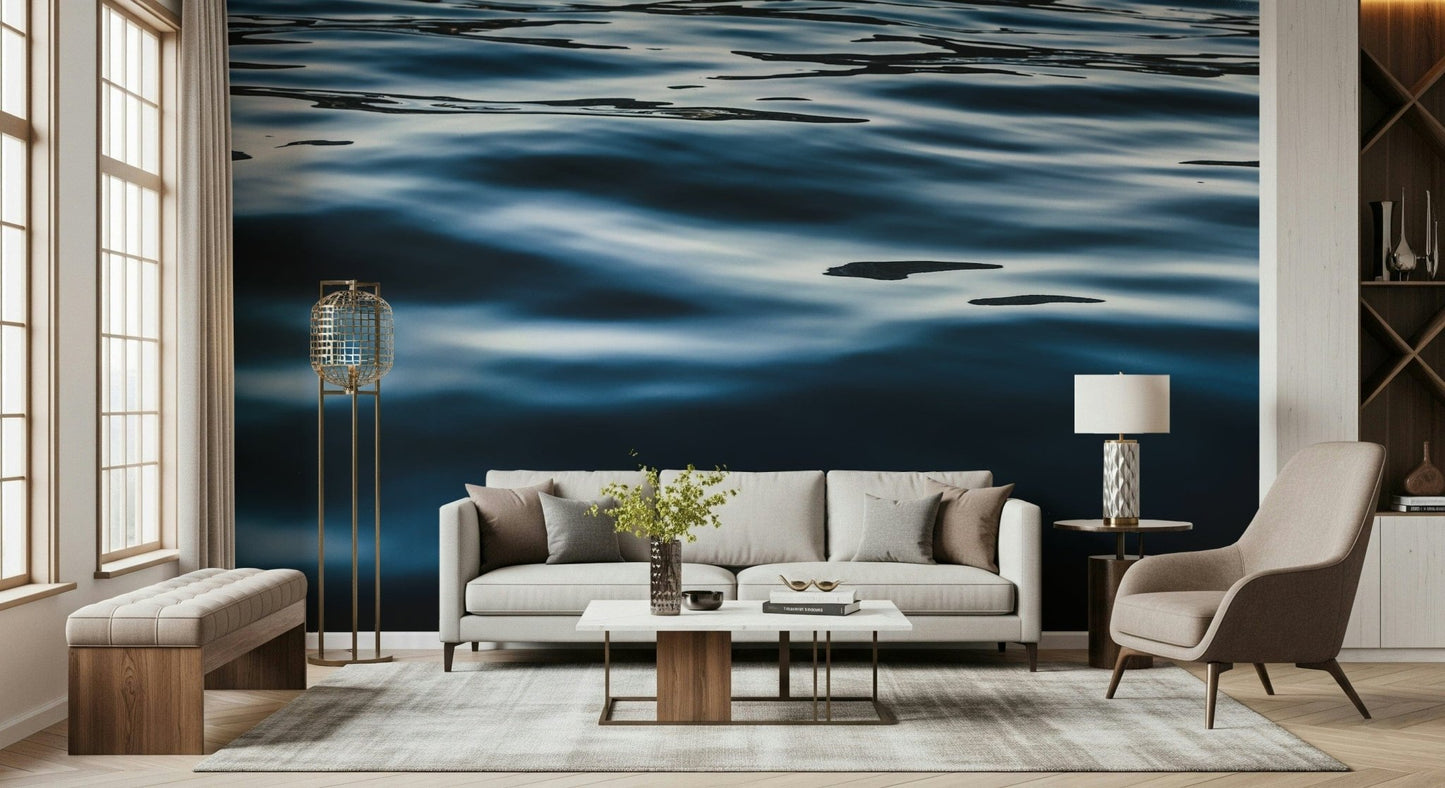 High-impact wallpaper mural for a restful atmosphere.