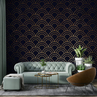 Ocean-themed wallpaper for minimalist decor
