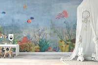 Realistic marine life wallpaper for home
