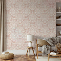 Sea creatures in powder white wallpaper design GD472


