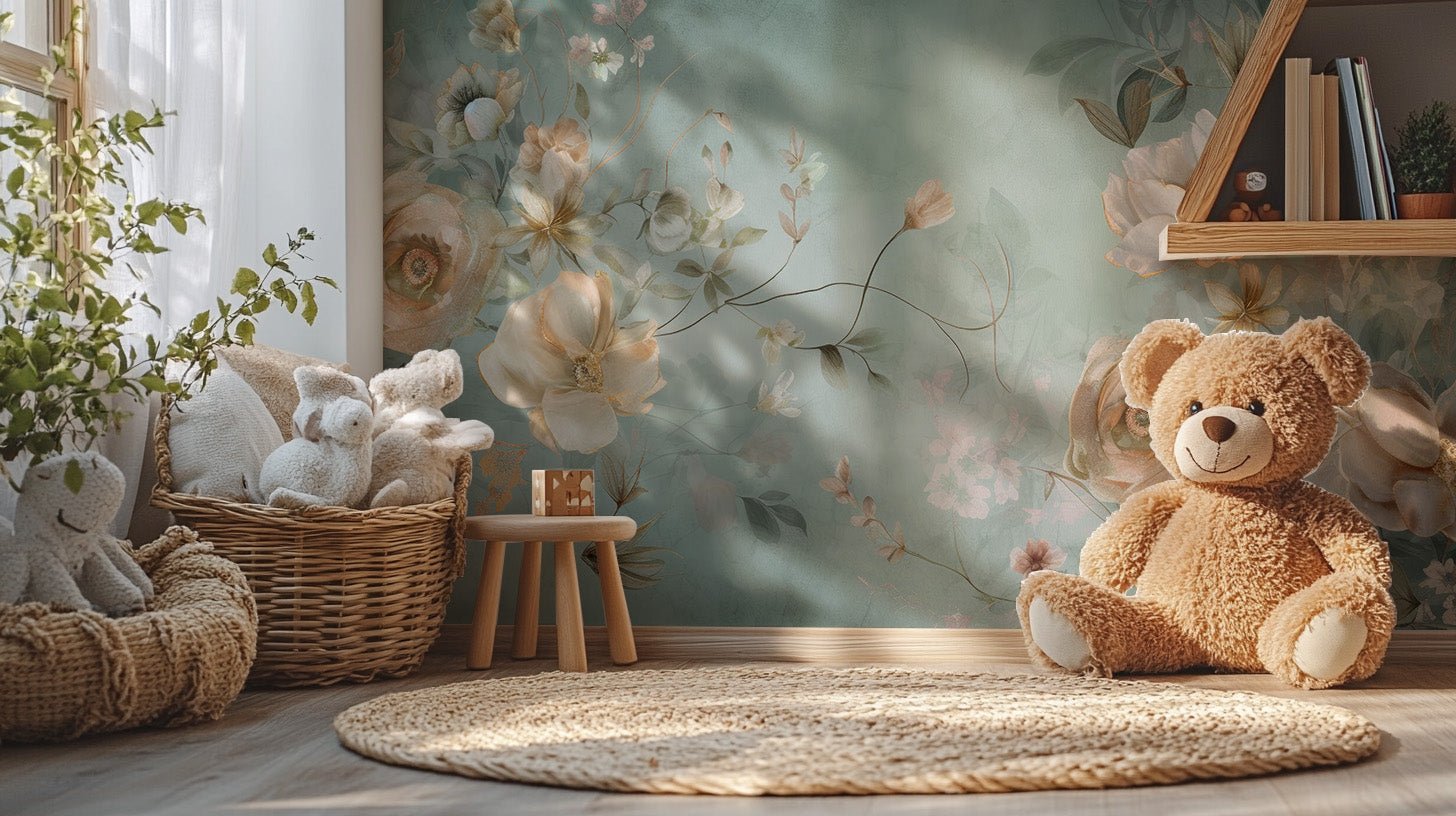 Delicate Blooming Flower Mural - Giffywalls C179