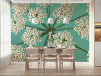 Delicate Blooms mural home improvement amazing white blossoms view.