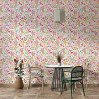 Dried floral mural wallpaper

