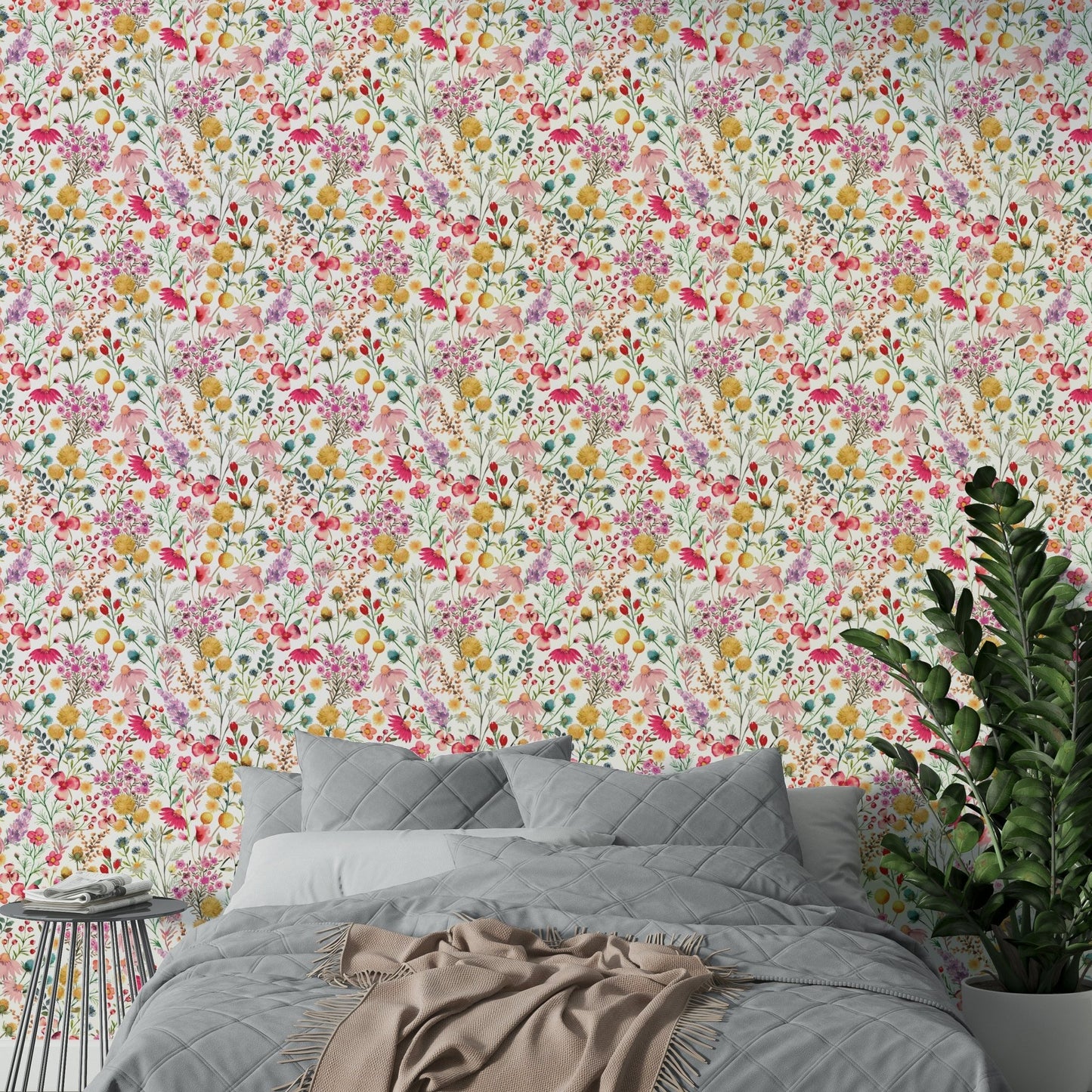 Colorful botanical wall art

