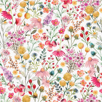 Nature-inspired flower mural

