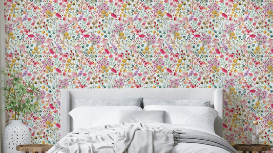 Vintage floral wall pattern

