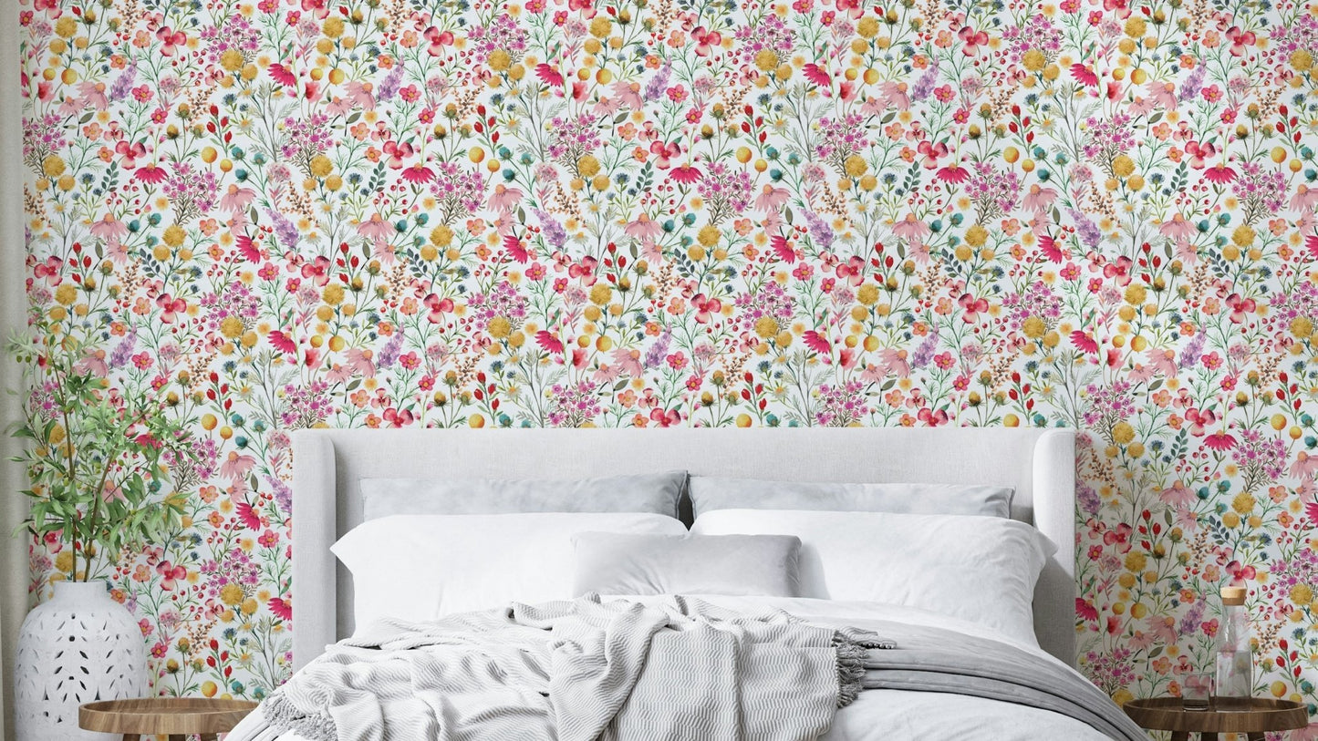 Vintage floral wall pattern

