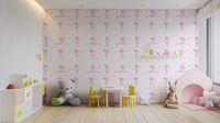 Enchanting ballerina silhouettes wall mural