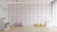 Fluid ballet movements wallpaper design