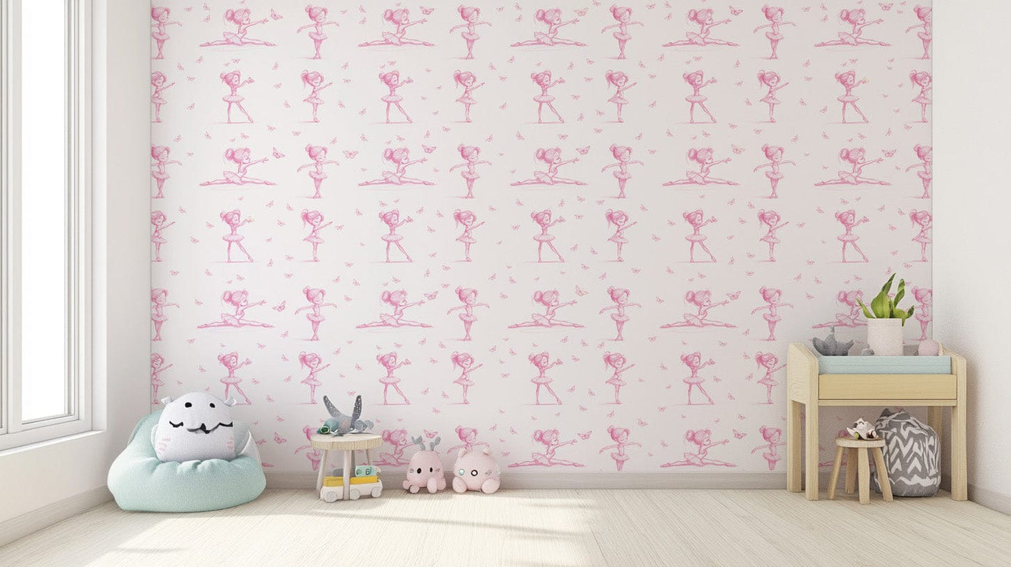 Classical dance artistry wall covering