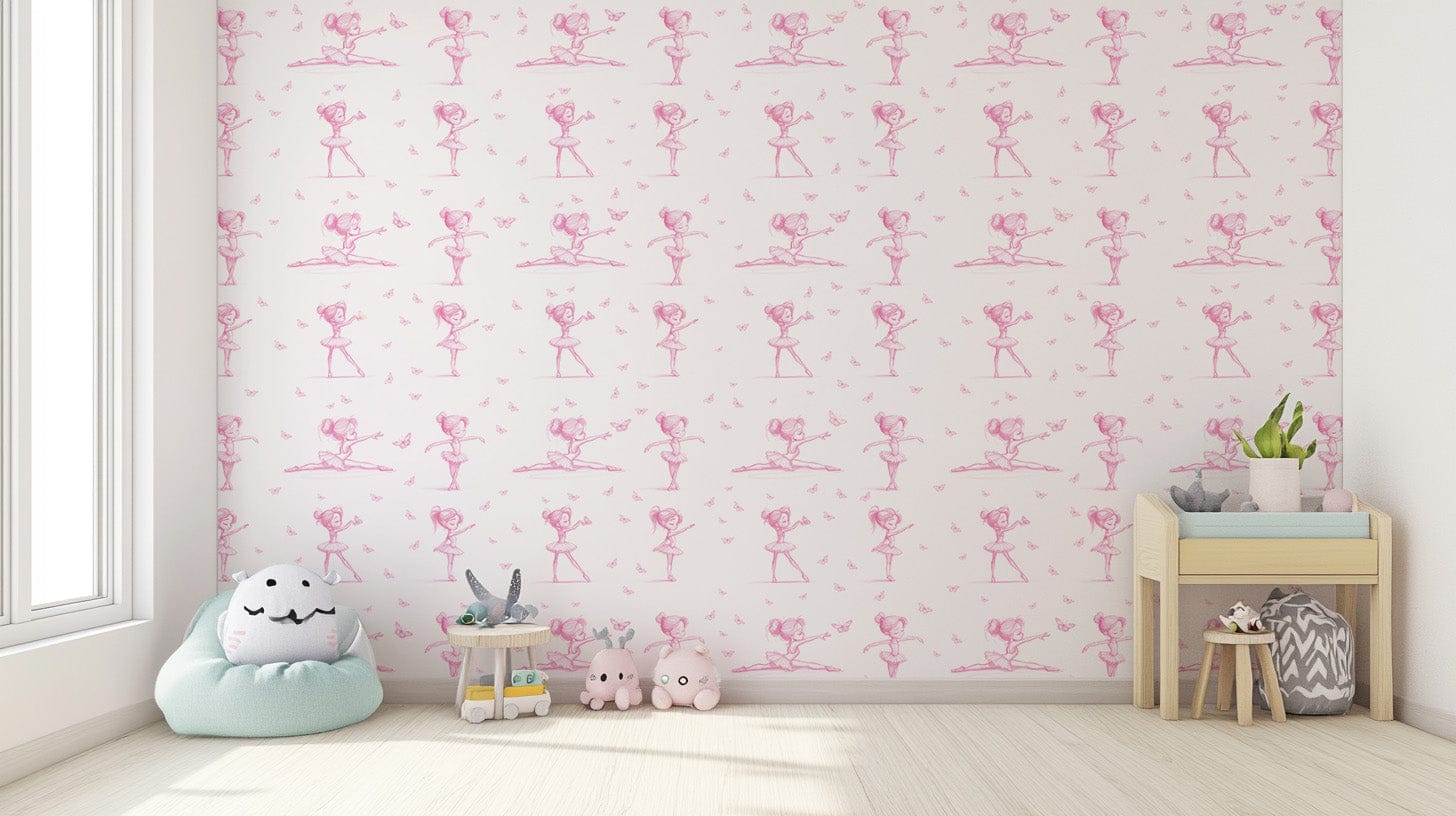 Classical dance artistry wall covering